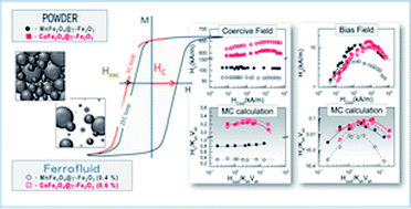 Graphical abstract: A numerical study on the interplay between the intra-particle and interparticle characteristics in bimagnetic soft/soft and hard/soft ultrasmall nanoparticle assemblies