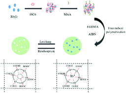 Graphical abstract: Facile preparation of a rubidium ion-imprinted polymer by bulk polymerization for highly efficient separation of rubidium ions from aqueous solution