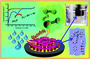 Graphical abstract: Electrocatalytic oxidation of water using self-assembled copper(ii) tetraaza macrocyclic complexes on a 4-(pyridine-4′-amido)benzene grafted gold electrode