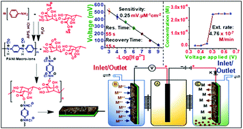Graphical abstract: Electrochemically triggered sensing and recovery of mercury over sodium alginate grafted polyaniline