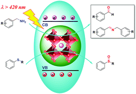 Graphical abstract: Visible-light photocatalytic selective oxidation of amine and sulfide with CsPbBr3 as photocatalyst