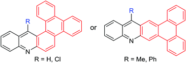 Graphical abstract: Aza-aromatic polycycles based on triphenylene and acridine or acridone: synthesis and properties