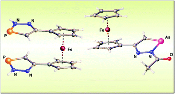 Graphical abstract: Synthesis and properties of 1,2,3-diazapnictol-5-yl substituted ferrocenes
