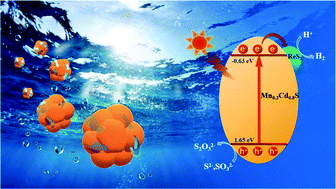 Graphical abstract: Cauliflower-like Mn0.2Cd0.8S decorated with ReS2 nanosheets for boosting photocatalytic H2 evolution activity