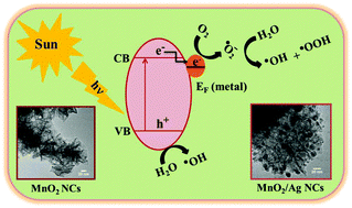 Graphical abstract: Exploring flowery MnO2/Ag nanocomposite as an efficient solar-light-driven photocatalyst