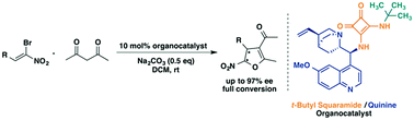 Graphical abstract: Enantioselective synthesis of 2,3-dihydrofurans using a bifunctional quinine/squaramide organocatalyst