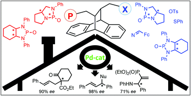 Graphical abstract: Diverse “roof shaped” chiral diamidophosphites: palladium coordination and catalytic applications