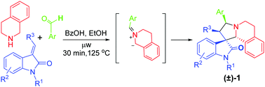 Graphical abstract: Three-component [3 + 2] cycloaddition for regio- and diastereoselective synthesis of spirooxindole-pyrrolidines