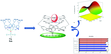 Graphical abstract: Optimization of toxic metal adsorption on DEA-calix[4]arene appended silica resin using a central composite design