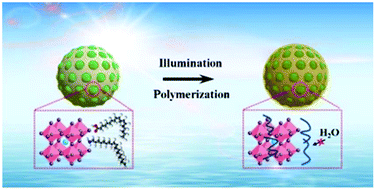 Graphical abstract: A polymer-coated template-confinement CsPbBr3 perovskite quantum dot composite