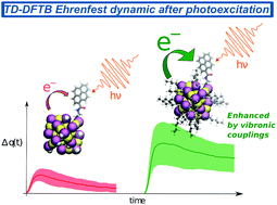Graphical abstract: Photoinduced charge-transfer in chromophore-labeled gold nanoclusters: quantum evidence of the critical role of ligands and vibronic couplings