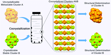 Graphical abstract: Cocrystallization-driven stabilization of metastable nanoclusters: a case study of Pd1Au9