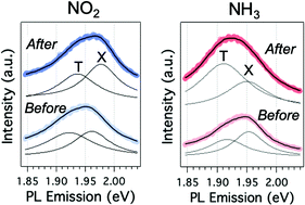 Graphical abstract: Interaction of gases with monolayer WS2: an in situ spectroscopy study