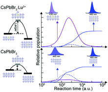 Graphical abstract: Lanthanide-doping enables kinetically controlled growth of deep-blue two-monolayer halide perovskite nanoplatelets