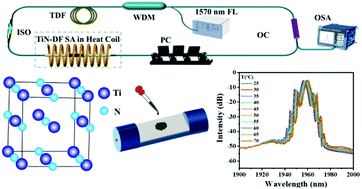 Graphical abstract: TiN nanoparticles deposited onto a D-shaped fiber as an optical modulator for ultrafast photonics and temperature sensing