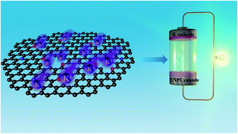 Graphical abstract: Boosting the K+-adsorption capacity in edge-nitrogen doped hierarchically porous carbon spheres for ultrastable potassium ion battery anodes