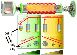 Graphical abstract: Controlling reaction paths for ultra-fast growth of inorganic nanowires floating in the gas phase