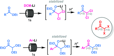 Graphical abstract: Continuous flow as an enabling technology: a fast and versatile entry to functionalized glyoxal derivatives