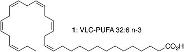 Graphical abstract: The synthesis of the very long chain polyunsaturated fatty acid (VLC-PUFA) 32:6 n-3