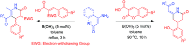 Graphical abstract: Acid-catalyzed, regioselective [3 + 3] annulation of enaminones and α-substituted cinnamic acids: access to 3,4-dihydropyridones and 2-piperidinones