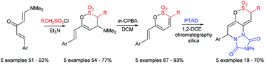 Graphical abstract: Synthesis, C–H bond functionalisation and cycloadditions of 6-styryl-1,2-oxathiine 2,2-dioxides