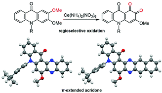 Graphical abstract: Access to fused π-extended acridone derivatives through a regioselective oxidative demethylation