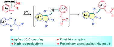 Graphical abstract: A palladium-catalyzed sequential Heck coupling/C–C bond activation approach to oxindoles with all-carbon-quaternary centers