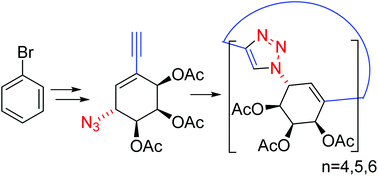 Graphical abstract: Readily accessible azido-alkyne-functionalized monomers for the synthesis of cyclodextrin analogues using click chemistry