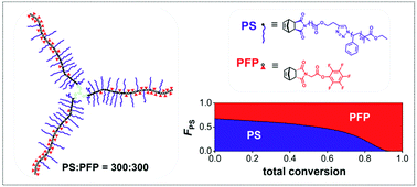 Graphical abstract: One-shot synthesis of star gradient copolymers with controllable graft density