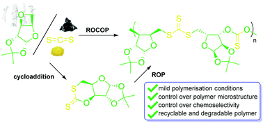 Graphical abstract: Polymers from sugars and CS2: ring opening copolymerisation of a d-xylose anhydrosugar oxetane