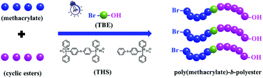 Graphical abstract: One-step synthesis of poly(methacrylate)-b-polyester via “one organocatalyst, two polymerizations”