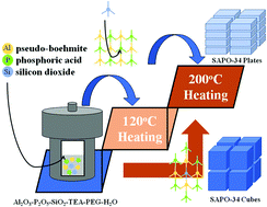 Graphical abstract: The synthesis of SAPO-34 zeolite for an improved MTO performance: tuning the particle size and an insight into the formation mechanism