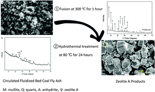 Graphical abstract: Synthesis of zeolites from circulated fluidized bed coal fly ash