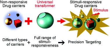 Graphical abstract: Stimuli-responsive attachment for enabling the targeted release of carriers