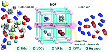 Graphical abstract: Recent advances in the capture and abatement of toxic gases and vapors by metal–organic frameworks