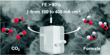 Graphical abstract: In situ reconstruction of vegetable sponge-like Bi2O3 for efficient CO2 electroreduction to formate