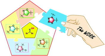 Graphical abstract: Engaging DBFO as a C1N1 “two-atom synthon” in [3 + 2] cycloaddition reaction: synthesis of the energetic material 5-azidotetrazolate 1N-oxide