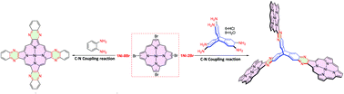 Graphical abstract: Two- and three-dimensional β,β′-N-heterocycle fused porphyrins: concise construction, singlet oxygen production and electro-catalytic hydrogen evolution reaction