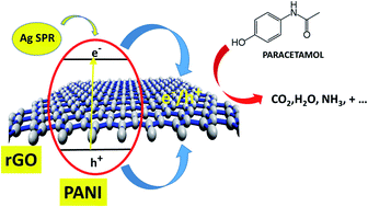 Graphical abstract: Vitamin C assisted synthesis of rGO–Ag/PANI nanocomposites for improved photocatalytic degradation of pharmaceutical wastes