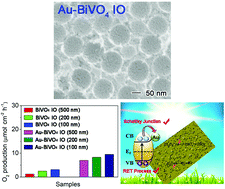Graphical abstract: Au decorated BiVO4 inverse opal for efficient visible light driven water oxidation