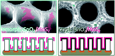 Graphical abstract: Stabilizing an ultrathin MoS2 layer during electrocatalytic hydrogen evolution with a crystalline SnO2 underlayer