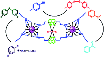 Graphical abstract: Copper based on diaminonaphthalene-coated magnetic nanoparticles as robust catalysts for catalytic oxidation reactions and C–S cross-coupling reactions