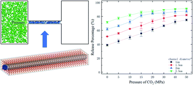 Graphical abstract: Release of methane from nanochannels through displacement using CO2