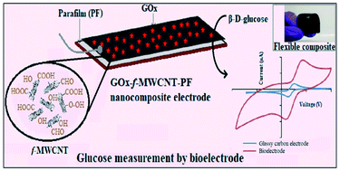 Graphical abstract: Towards the development of flexible carbon nanotube–parafilm nanocomposites and their application as bioelectrodes