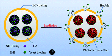 Graphical abstract: Novel fabrication of a yeast biochar-based photothermal-responsive platform for controlled imidacloprid release
