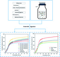 Graphical abstract: Methane production from wheat straw pretreated with CaO2/cellulase