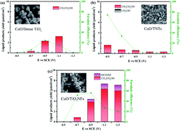 Graphical abstract: A comparative study of the effects of different TiO2 supports toward CO2 electrochemical reduction on CuO/TiO2 electrode