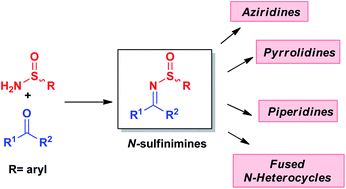 Graphical abstract: Applications of aryl-sulfinamides in the synthesis of N-heterocycles
