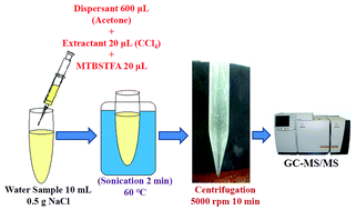 Graphical abstract: Experimental design approaches to optimize ultrasound-assisted simultaneous-silylation dispersive liquid–liquid microextraction for the rapid determination of parabens in water samples
