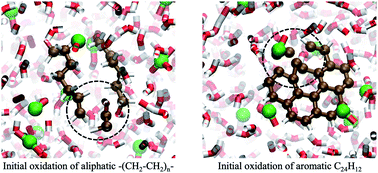 Graphical abstract: Reactive force fields for modeling oxidative degradation of organic matter in geological formations